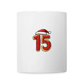 15 Numéro Noël - Mug blanc - blanc - Devant