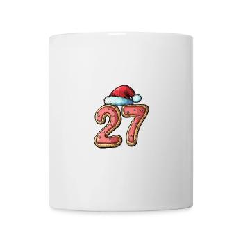 27 Zahl Weihnachten - Tasse - Weiß - Vorne