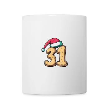 31 Nombre Noël - Mug blanc - blanc - Devant