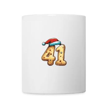 41 Zahl Weihnachten - Tasse - Weiß - Vorne