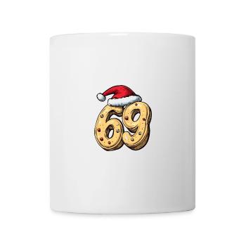 69 Nombre Noël - Mug blanc - blanc - Devant