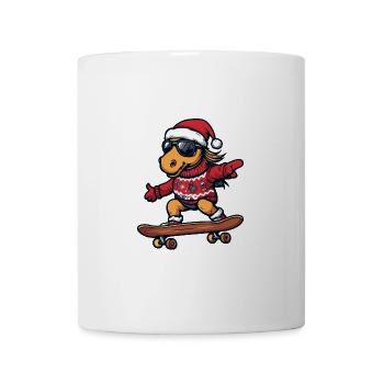 Pferd Weihnachten Lustig - Tasse - Weiß - Vorne