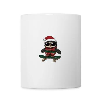 Eule Weihnachten Lustig - Tasse - Weiß - Vorne
