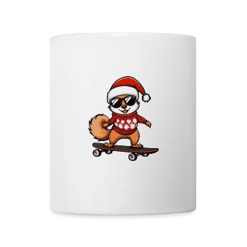 Eichhörnchen Weihnachten Lustig - Tasse - Weiß - Vorne