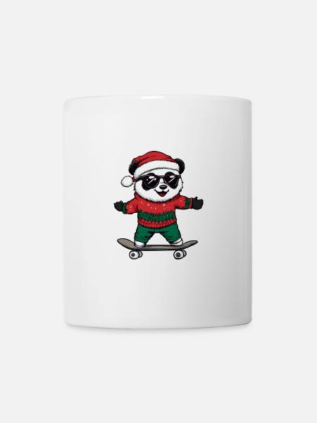 Panda Weihnachten Lustig - Tasse - Weiß