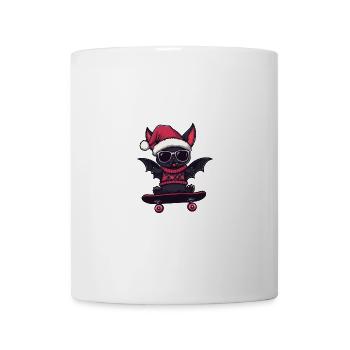Chauve-souris Noël drôle - Mug blanc - blanc - Devant
