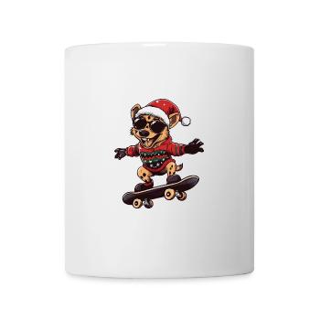 Hyène Noël drôle - Mug blanc - blanc - Devant