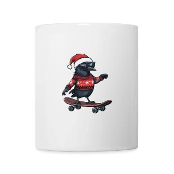 Corbeau Corbeau Noël drôle - Mug blanc - blanc - Devant