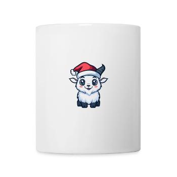 Chèvre de montagne Noël mignon - Mug blanc - blanc - Devant