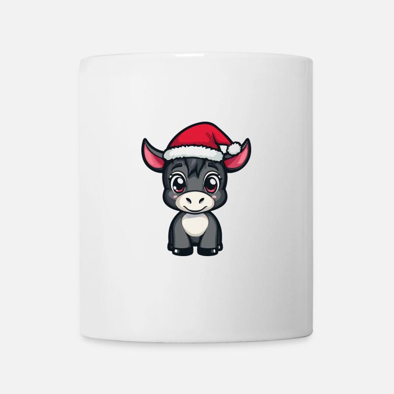 Âne Noël Mignon - Mug blanc - blanc