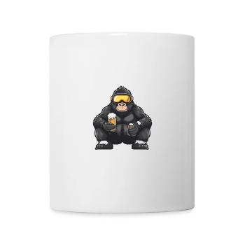 Bière Gorilla Ski - Mug blanc - blanc - Devant