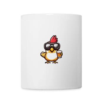 Huhn Ski Bier - Tasse - Weiß - Vorne