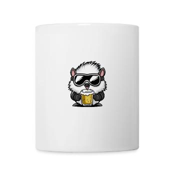 Hedgehog Ski Beer - Mug - white - Front
