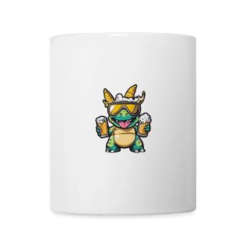 Dinosaurier triceratops Ski Bier - Tasse - Weiß - Vorne