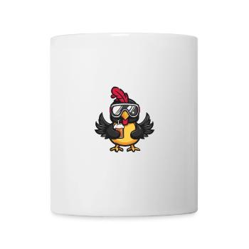 Bière de ski à la dinde - Mug blanc - blanc - Devant