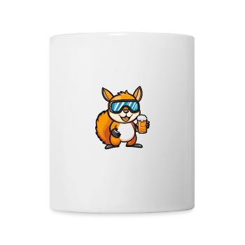 Eichhörnchen Ski Bier - Tasse - Weiß - Vorne