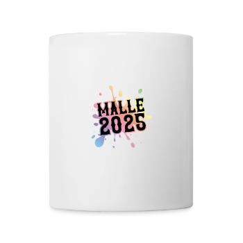 Malle 2025 Klecks Bunt - Tasse - Weiß - Vorne
