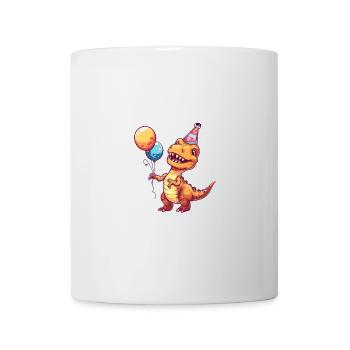 dinosaure t-rex anniversaire bébé - Mug blanc - blanc - Devant