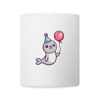 Robbe Tier Geburtstag Baby - Tasse - Weiß - Vorne