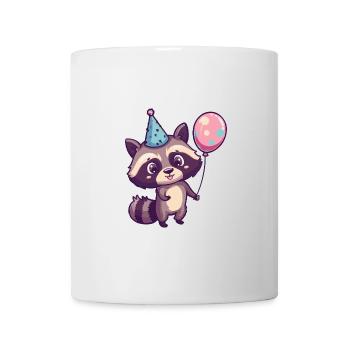 Raton laveur anniversaire bébé - Mug blanc - blanc - Devant