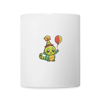 Wurm Geburtstag Baby - Tasse - Weiß - Vorne