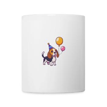 Beagle Hunde Geburtstag Baby - Tasse - Weiß - Vorne