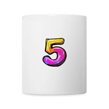 5 Number symbol - Mug - white - Front