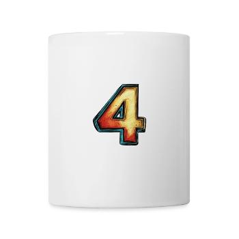4 Symbole numérique - Mug blanc - blanc - Devant