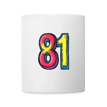 81 Number Symbol - Mug - white - Front