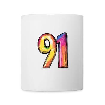 91 Number Symbol - Mug - white - Front
