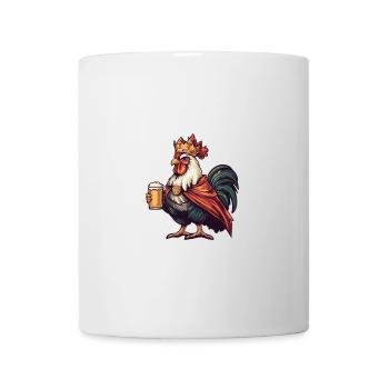 Hahn Bier Lustig - Tasse - Weiß - Vorne