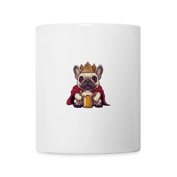 Französische Buldogge Hund Bier Lustig - Tasse - Weiß - Vorne