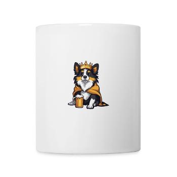 Border Collie Hund Bier Lustig - Tasse - Weiß - Vorne
