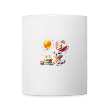 Bunny Kid Celebrating Birthday - Tasse - Weiß - Vorne
