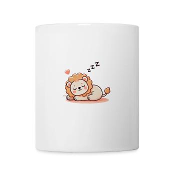 Cute Sleeping Baby Lion 2 - Tasse - Weiß - Vorne