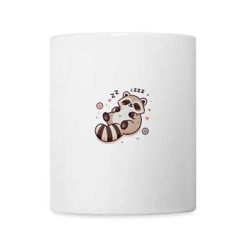 Cute Sleeping Baby Raccoon - Tasse - Weiß - Vorne