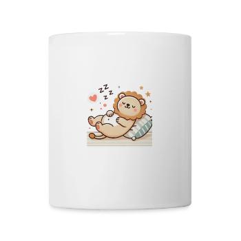 Cute Sleeping Baby Lion - Tasse - Weiß - Vorne