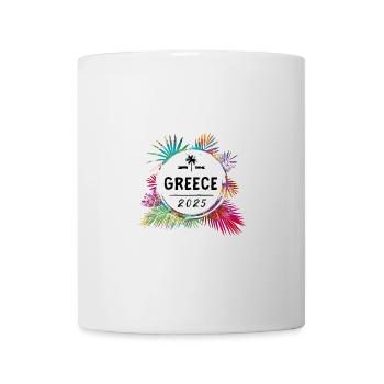 Grèce 2025 Coloré - Mug blanc - blanc - Devant