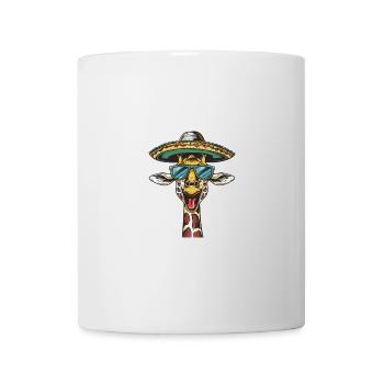 Giraffe Lustig Sombrero - Tasse - Weiß - Vorne