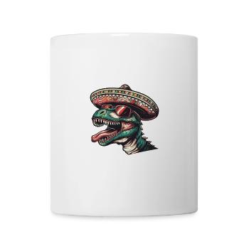 Dinosaur T-Rex Funny Sombrero - Mug - white - Front