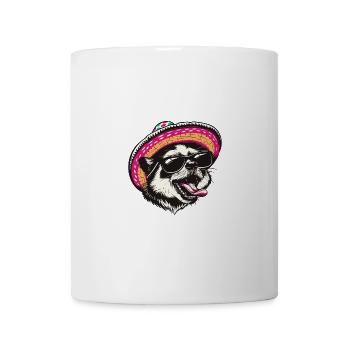 Stinktier Lustig Sombrero - Tasse - Weiß - Vorne