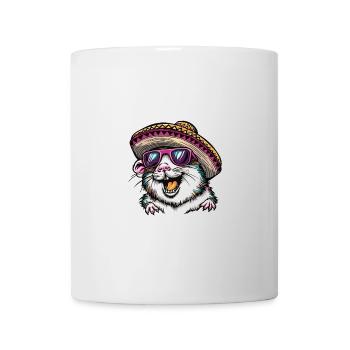 Hamster Lustig Sombrero - Tasse - Weiß - Vorne