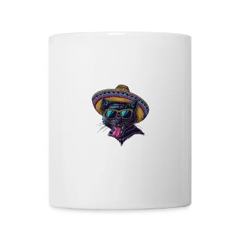 Panther Comic Lustig Sombrero - Tasse - Weiß - Vorne
