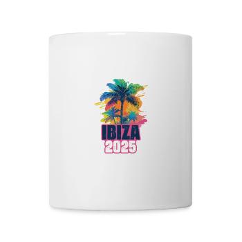 Ibiza 2025 Urlaub Palmen - Tasse - Weiß - Vorne