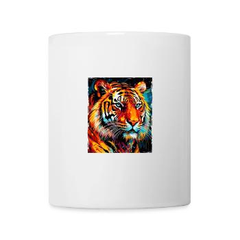 Tiger Porträt - Tasse - Weiß - Vorne