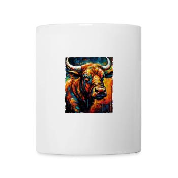 Taureau Portrait Taureau - Mug blanc - blanc - Devant
