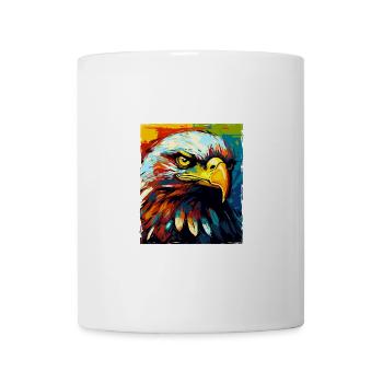 Adler Porträt - Tasse - Weiß - Vorne