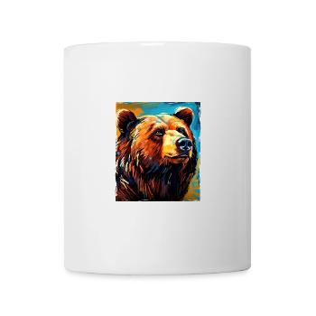 Bär Porträt - Tasse - Weiß - Vorne