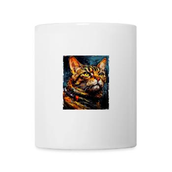 Cat Portrait Head - Mug - white - Front