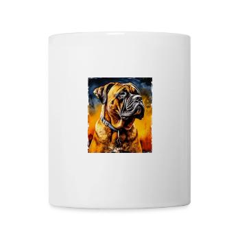 Portrait de chien Mastiff - Mug blanc - blanc - Devant